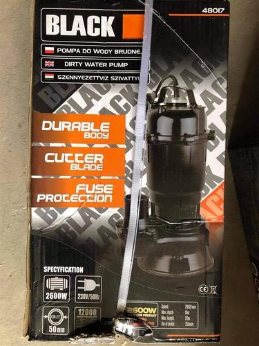 Muljna pumpa black