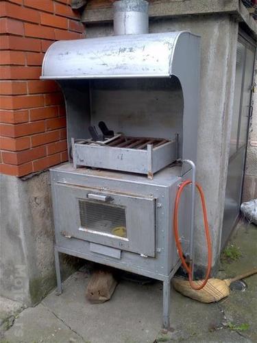Rostilj na plin sa rernom