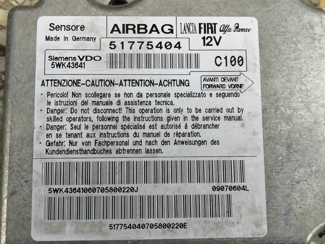 Fiat bravo 2 AIRBAG centrala