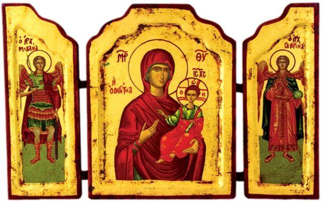 Byzantine icon-triptih 