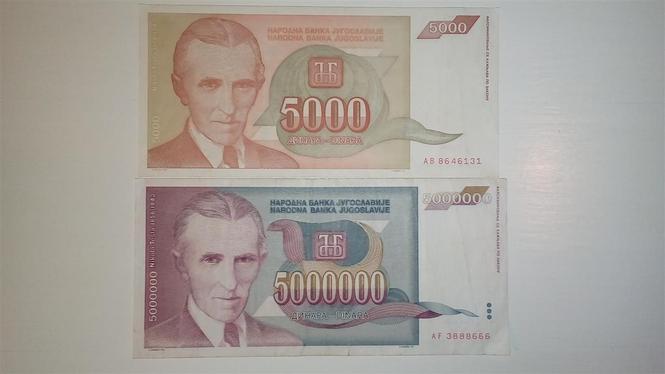 Novčanice - Nikola Tesla