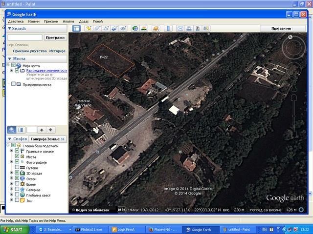 Plac 22000m2 kod restorana Mali vikend Prosek