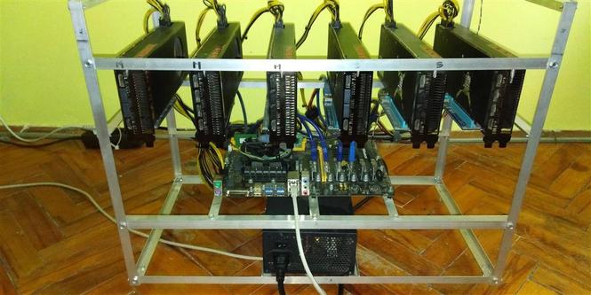 Mining Rig 6x Vega 56 - 312Mhs