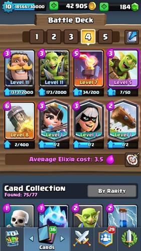Clash Royle acc 