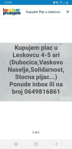 Kupujem kucu ili plac