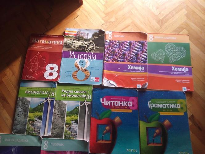 Knjige za 8 razred.