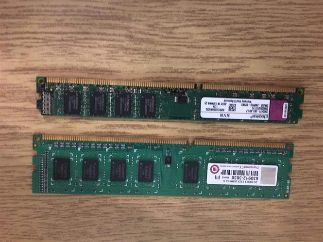 Transcend 2G DD3 i Kingston 2GB DDR3 Ram Ploce
