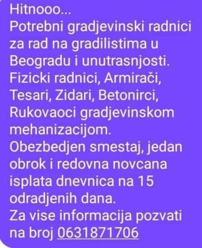 Potrebni Radnici