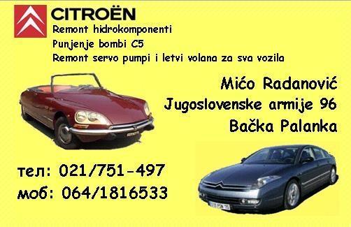 CITROEN SERVIS HIDRAULIKE