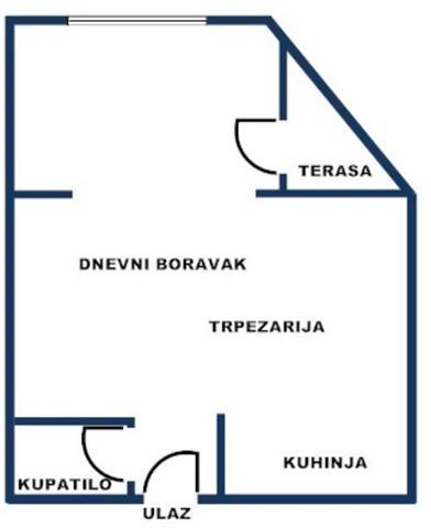 Garsonjera 31m2 u Adice HITNO