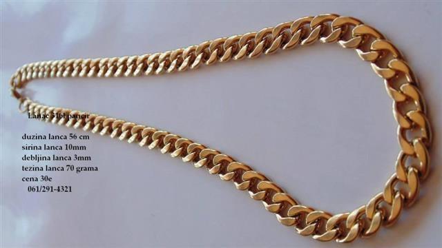 Lanac 316L plocice 56cm