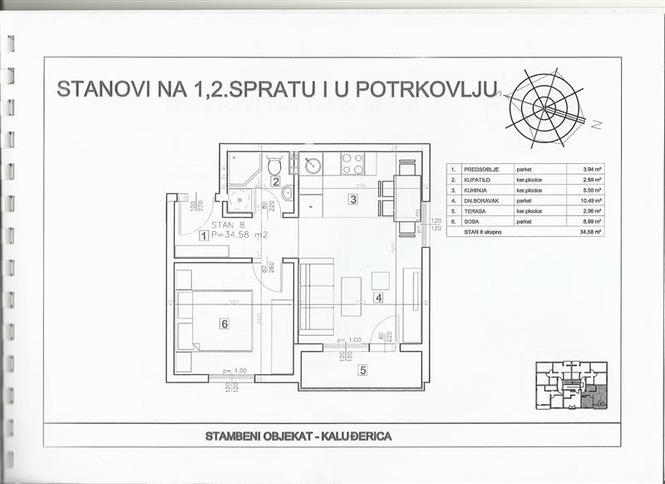 Stan Kaludjerica 35m2, kredit, PDV