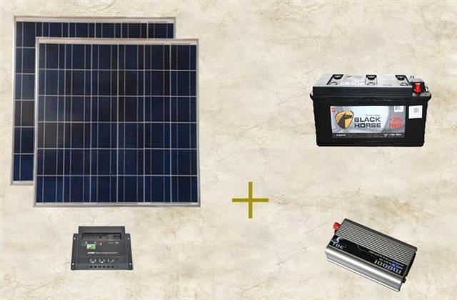 Solarni paneli - SREDNJI komplet za vikendice