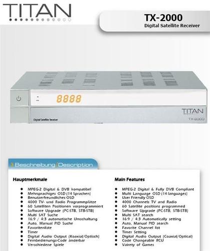 Satelitski risiver Titan tx 2000