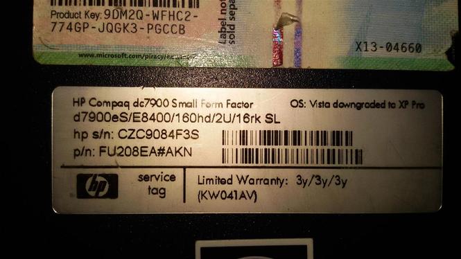 HP Compaq dc7900 Small Form Factor računar
