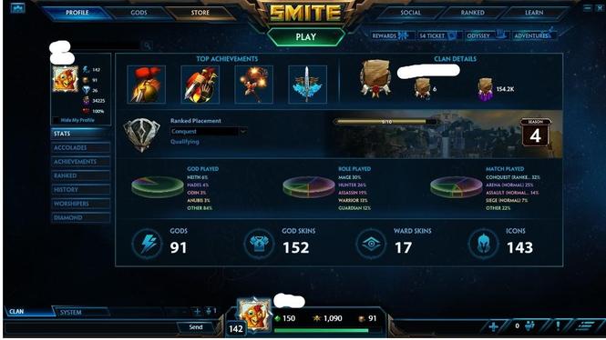 Smite account