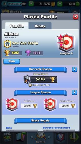 Clash royale acc