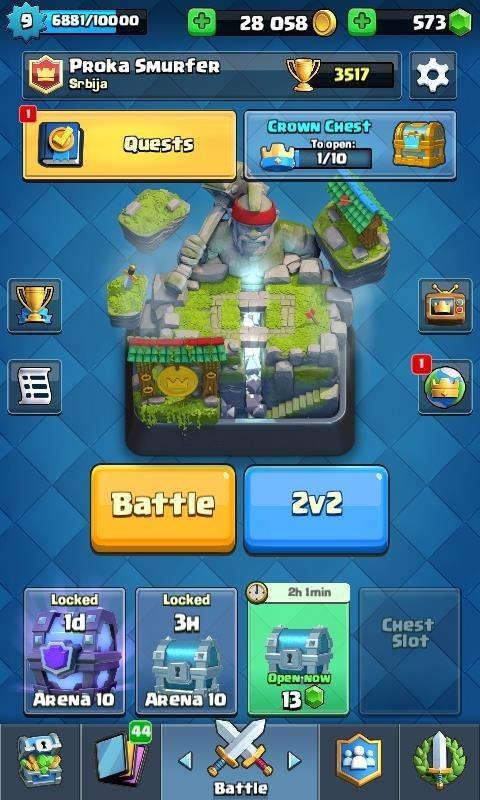 AKCIJAA--Clash-Royale-acc-11-arena