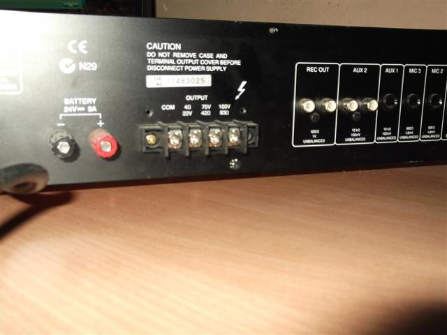 TOA-pa-AMPLIFIER-model-A-1121