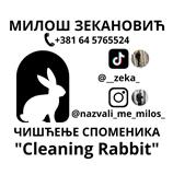 ЧИШЋЕЊЕ СПОМЕНИКА "Cleaning Rabbit" МИЛОШ ЗЕКАНОВИЋ