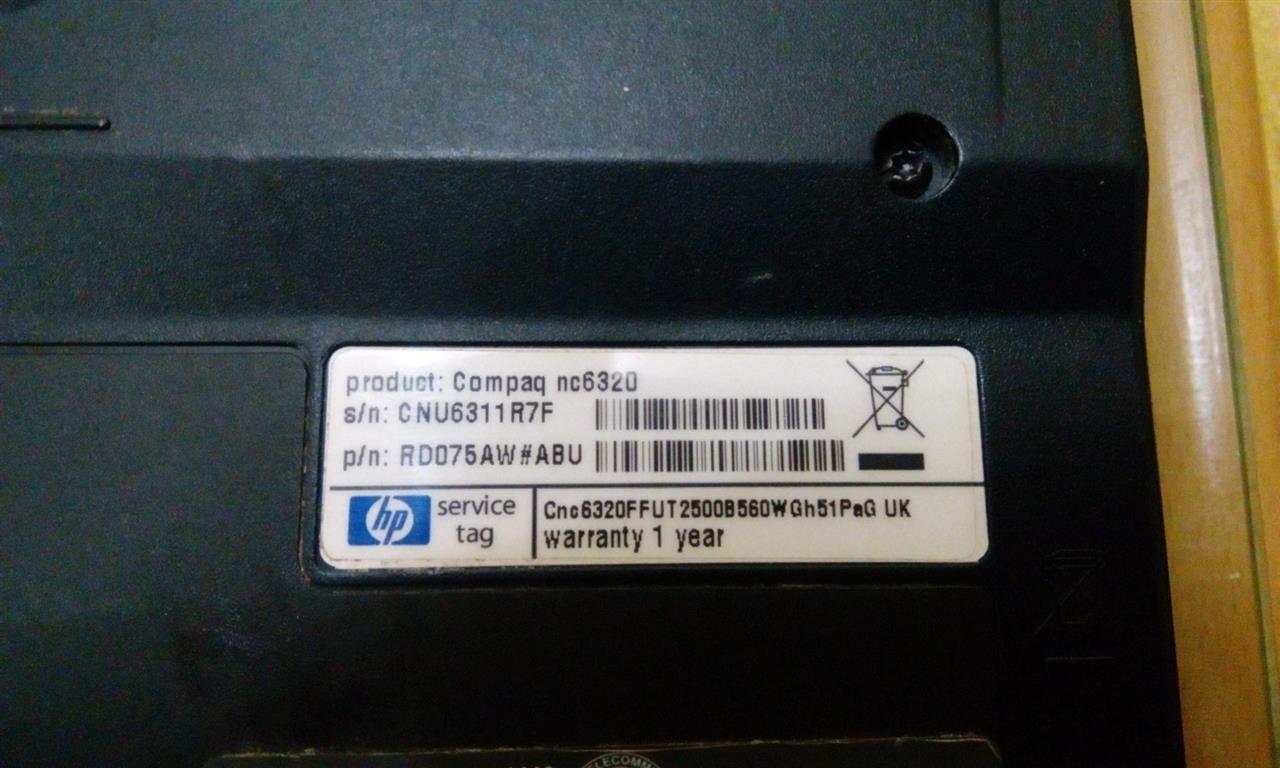 Laptop--48--HP-Compaq-nc6320