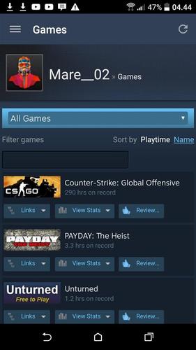 Steam account