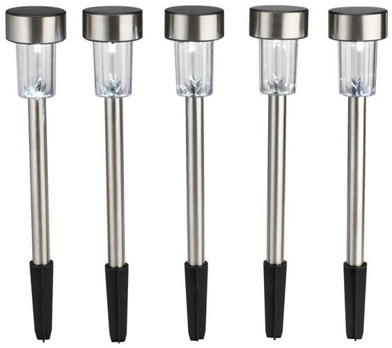 Solarne lampe od nerdjajuceg celika - 5 komada