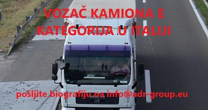 Vozać šlepera u Italiji