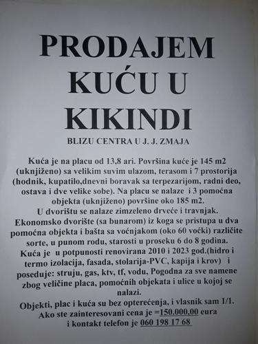 Kuća na prodaju