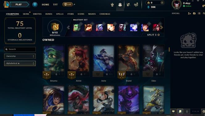 LOL eune account fresh
