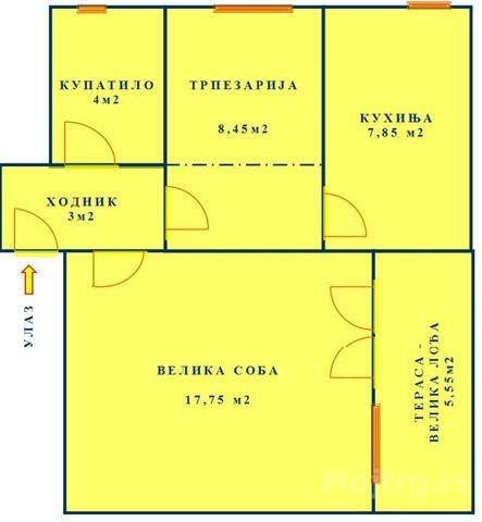Stan 1 0 Beograd Labudovo Brdo 41 5 5m2 Beograd