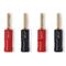 QED Screwloc ABS Banana 4mm 2 red 2 blk