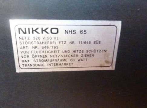 Nikko-NHS-65-muzička-linija