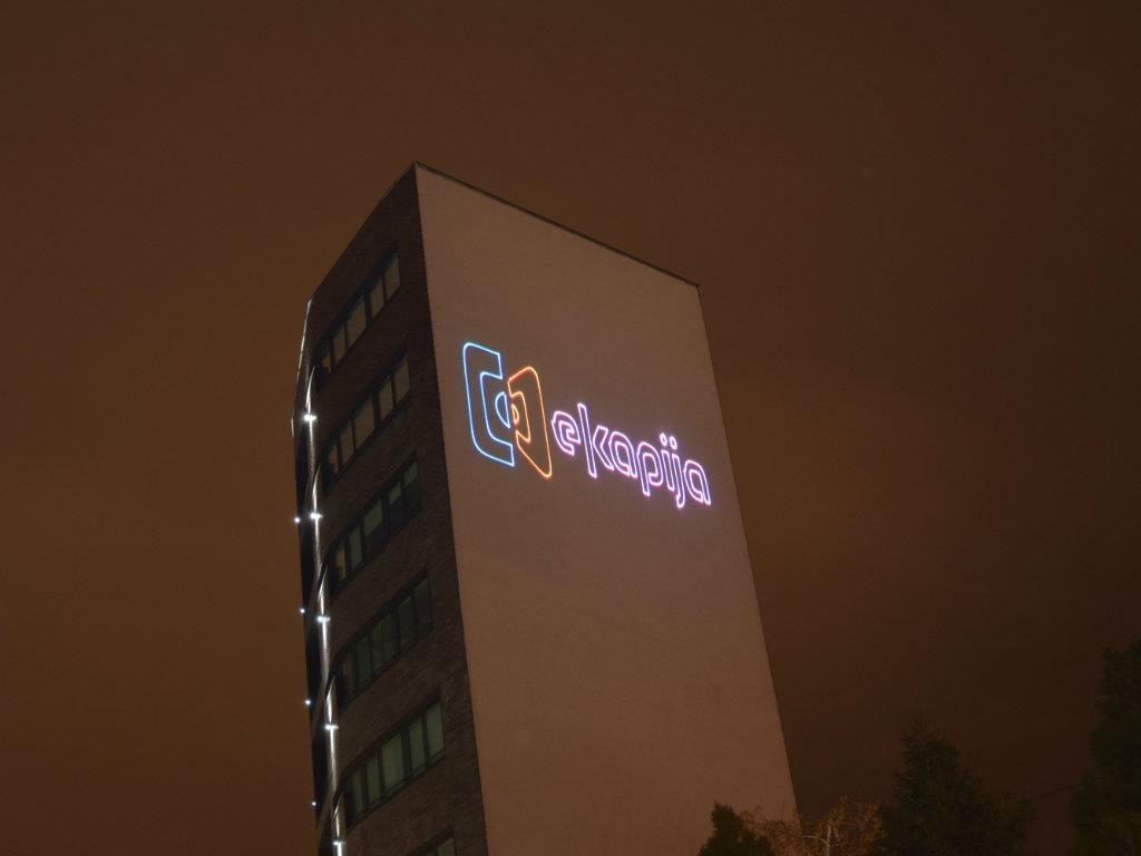 Laser-bilbord