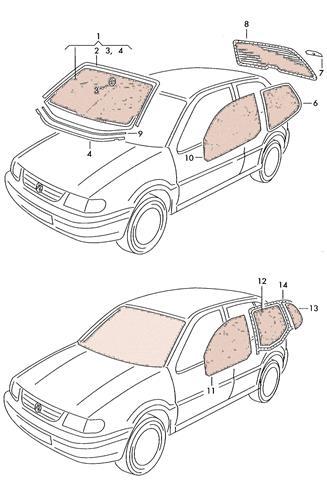 STAKLA ZA VW POLO