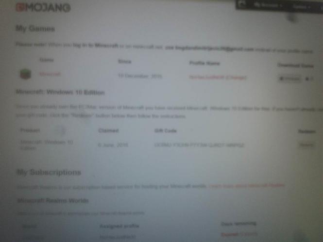 Minecraft Premium Acc
