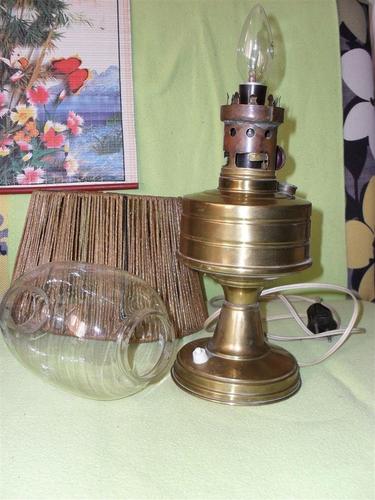 Stara stona lampa - mesing 