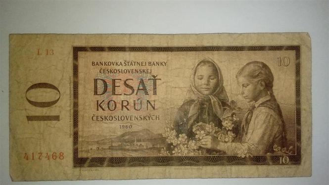 10 kruna 1960. - Čehoslovačka