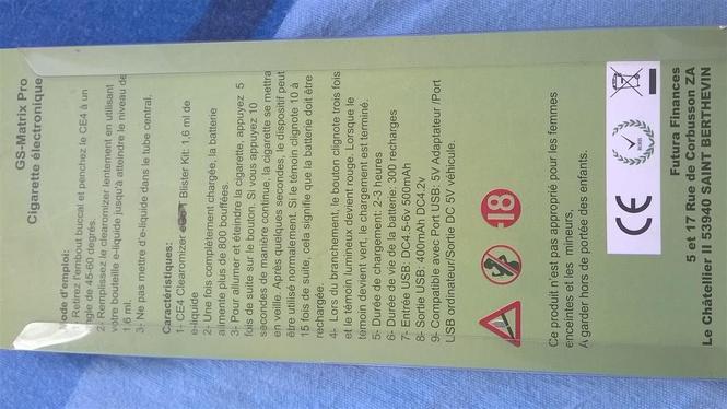 Elektronski cigar GS Matrix Pro- NOVO