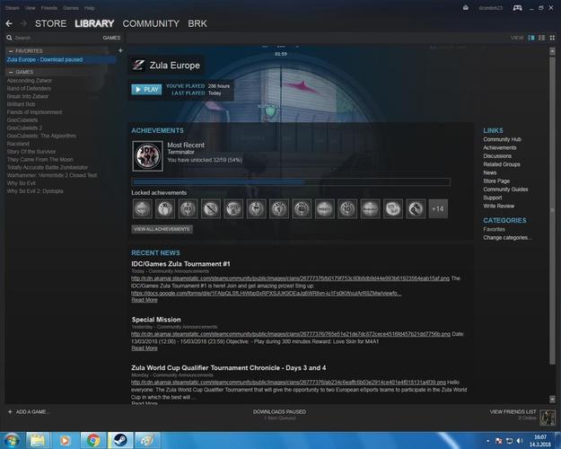 Steam account
