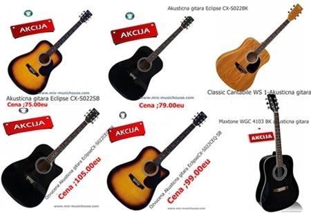 Akusticne gitare Eclipse Novo Garancija
