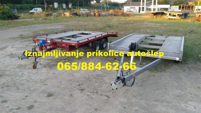 IZNAJMLJIVANJE ŠLEP PRIKOLICA