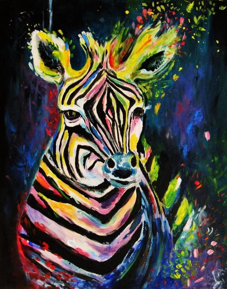 Slika-Zebra---apstrakcija