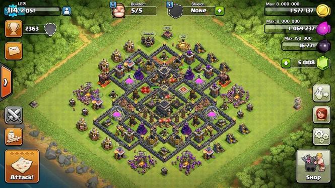 Clash of Clans nalog