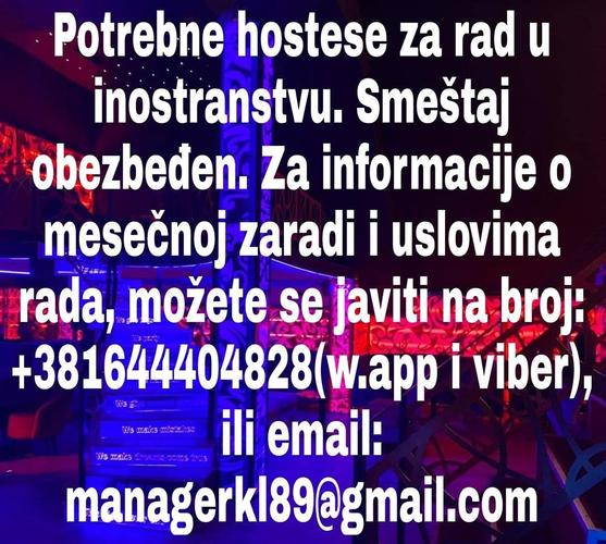 HOSTESE I IGRAČICE!
