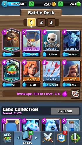 Clash Royale nalog