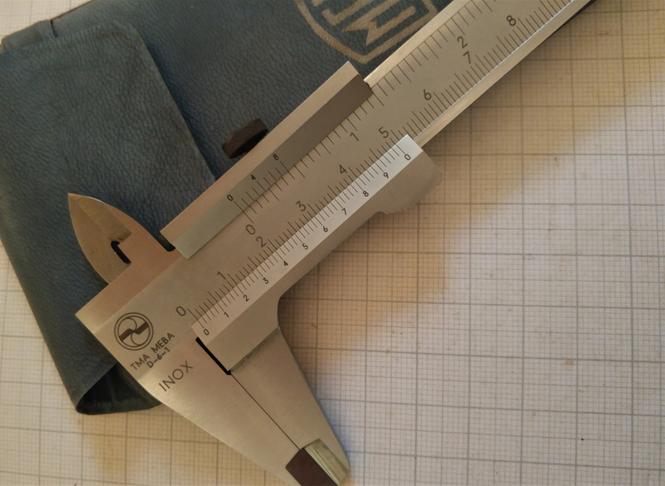 MEBA šubler  150/0,02 mm