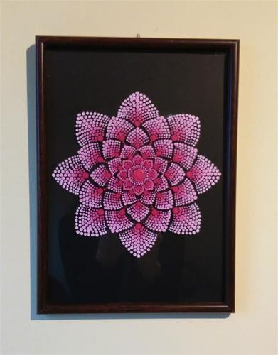 Magenta mandala