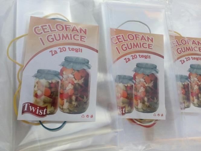 Celofan za tegle + gumice