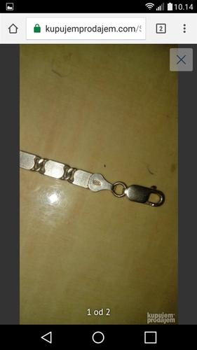 Srebrni lanac 60cm